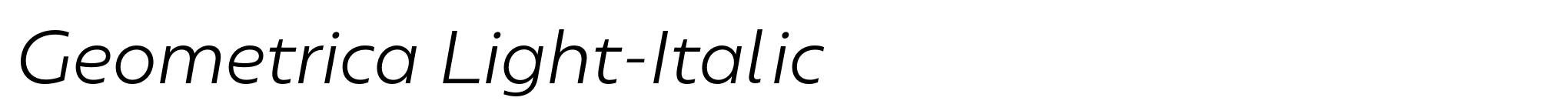 Geometrica Light-Italic image